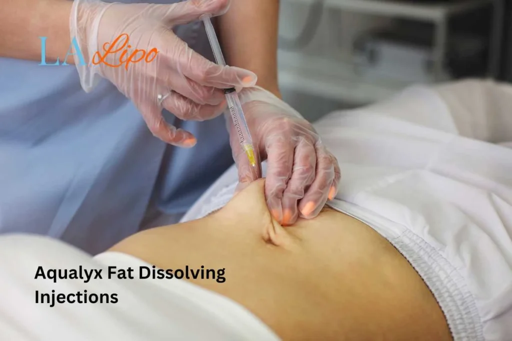 woman having fat dissolving injections Deanshanger in the stomach