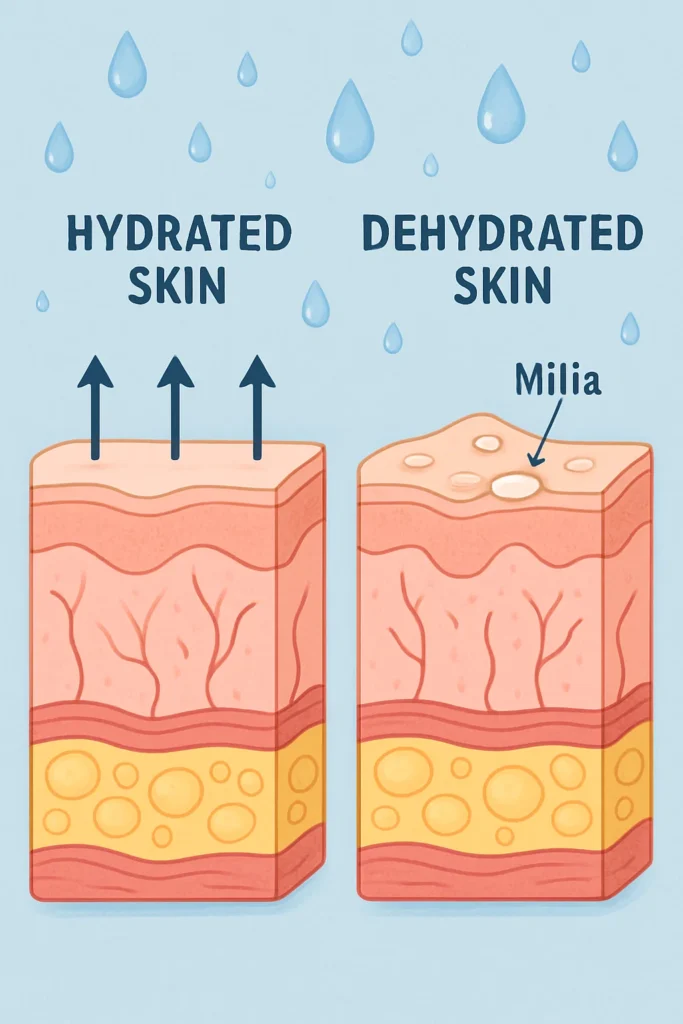 The importance of hydration and milia production Deanshanger