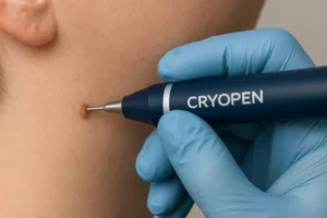 Person receiving skin tag removal Deanshanger